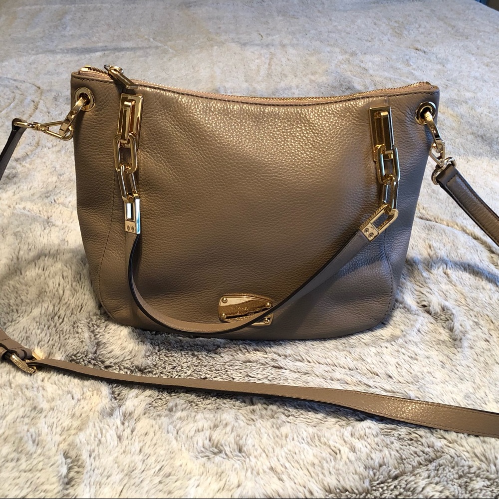 Taupe Michael Kors Shoulder Bag